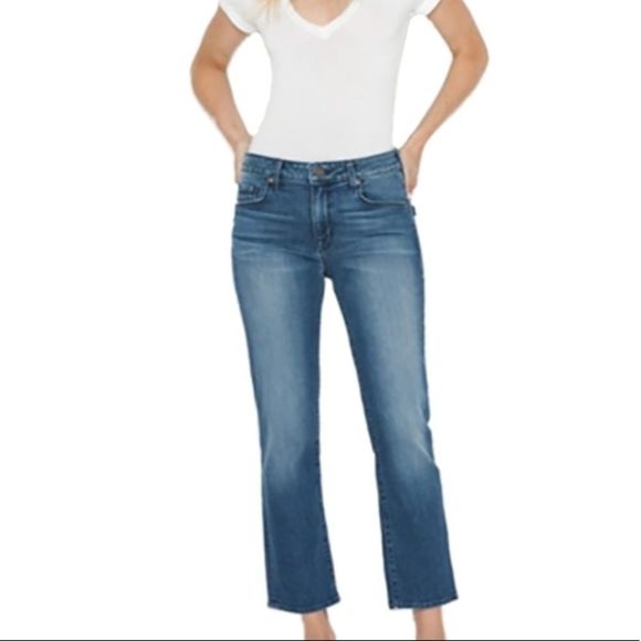 PARKER SMITH Denim - NWT $189 PARKER SMITH | Whiskered Faded Split Calf Jeans